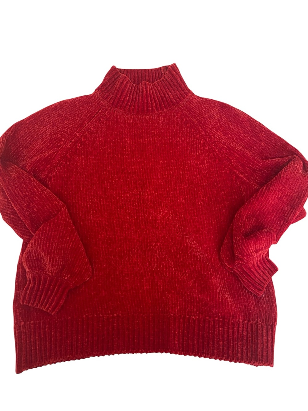 LOFT RED SWEATER SIZE MEDIUM